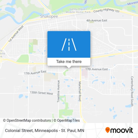 Mapa de Colonial Street