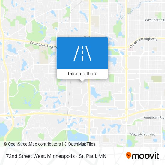 72nd Street West map