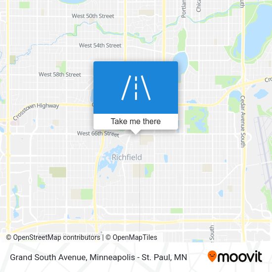 Grand South Avenue map