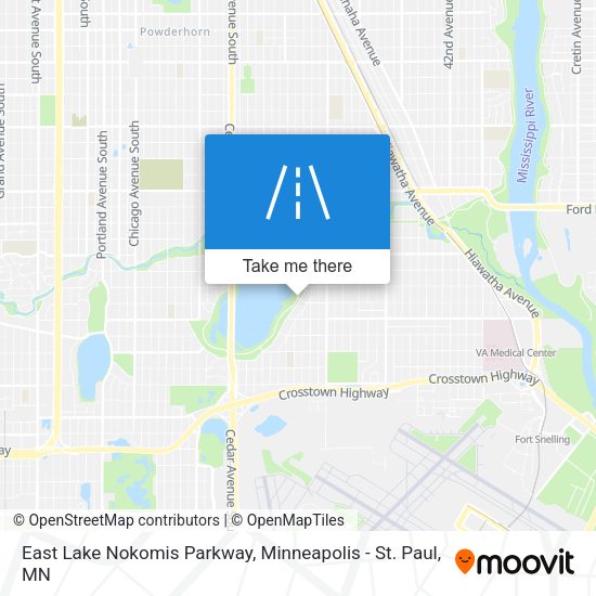 East Lake Nokomis Parkway map