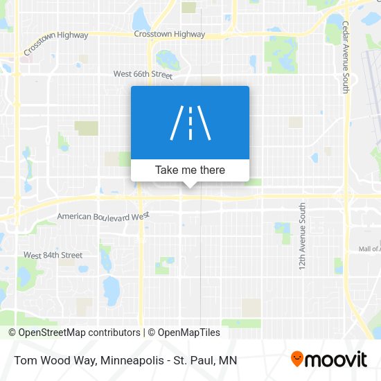 Tom Wood Way map