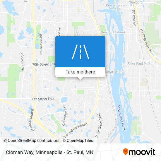 Cloman Way map