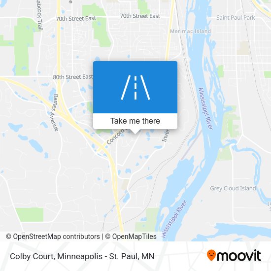 Colby Court map