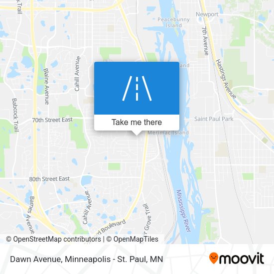 Mapa de Dawn Avenue