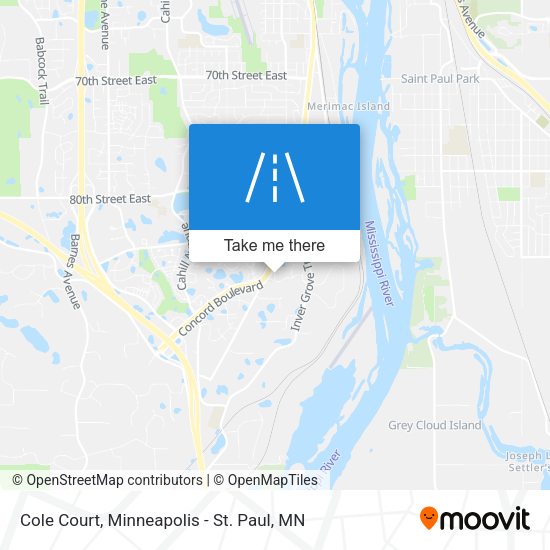 Cole Court map