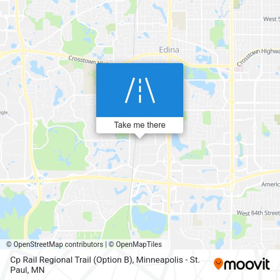 Mapa de Cp Rail Regional Trail (Option B)