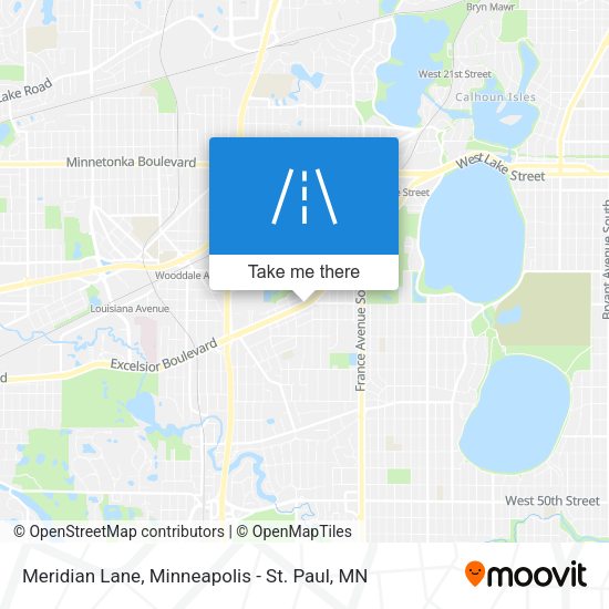 Meridian Lane map