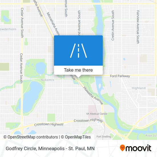Godfrey Circle map