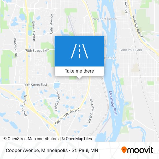 Cooper Avenue map