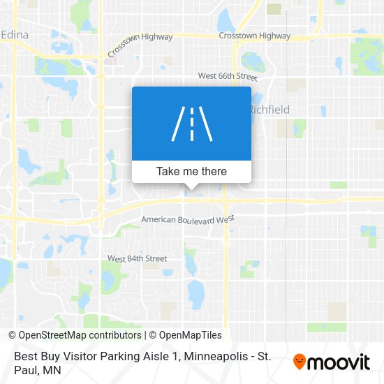 Best Buy Visitor Parking Aisle 1 map
