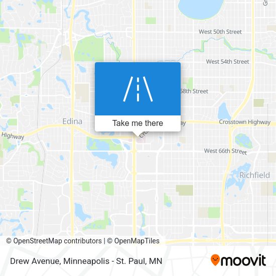Drew Avenue map