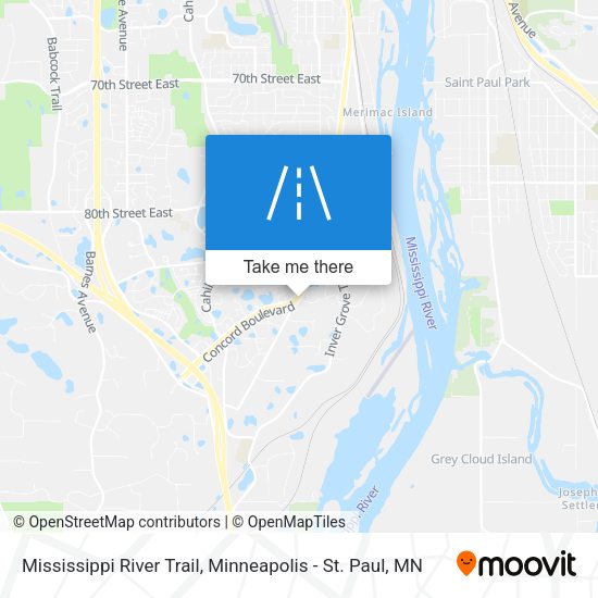 Mississippi River Trail map
