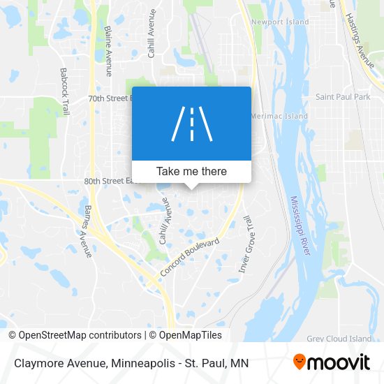 Claymore Avenue map