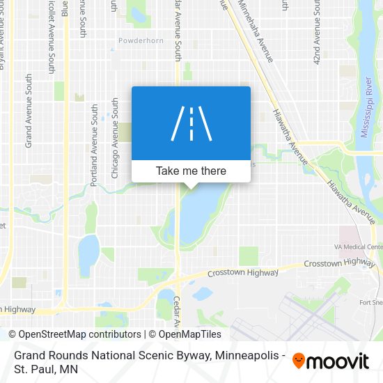 Grand Rounds National Scenic Byway map