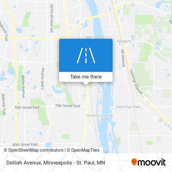 Delilah Avenue map
