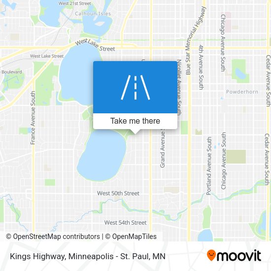 Kings Highway map