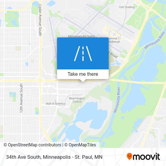 34th Ave South map