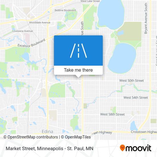 Mapa de Market Street