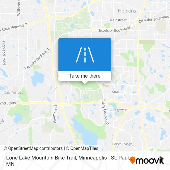 Lone Lake Mountain Bike Trail map