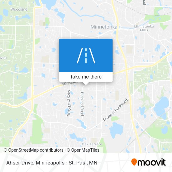 Ahser Drive map