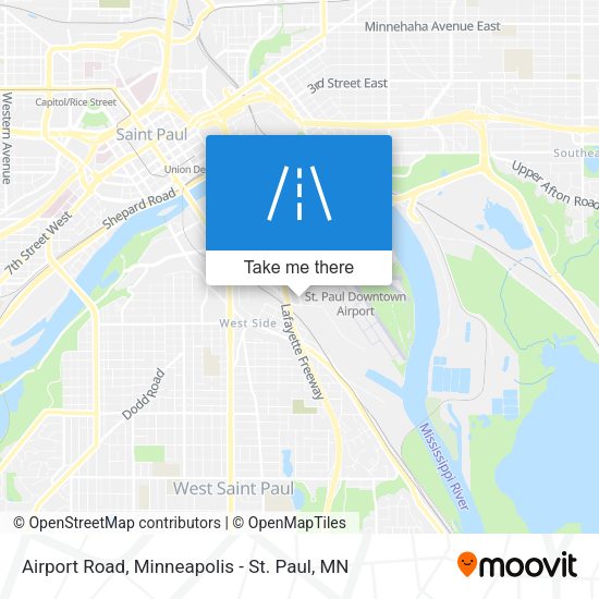 Airport Road map