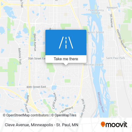 Cleve Avenue map