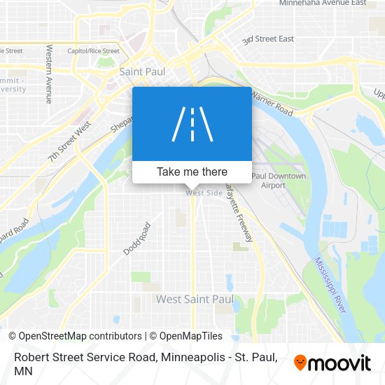 Mapa de Robert Street Service Road