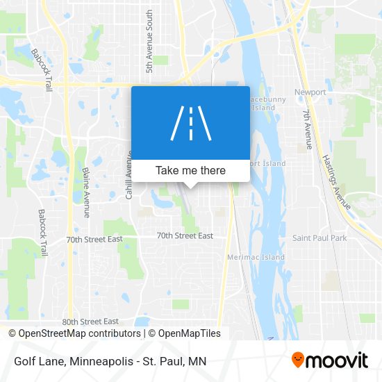 Golf Lane map