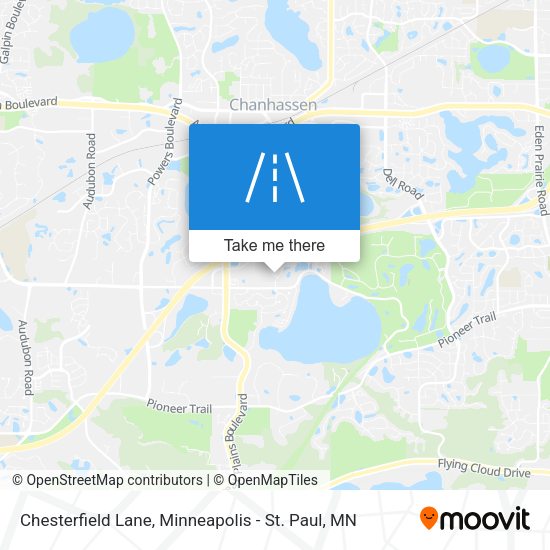 Chesterfield Lane map