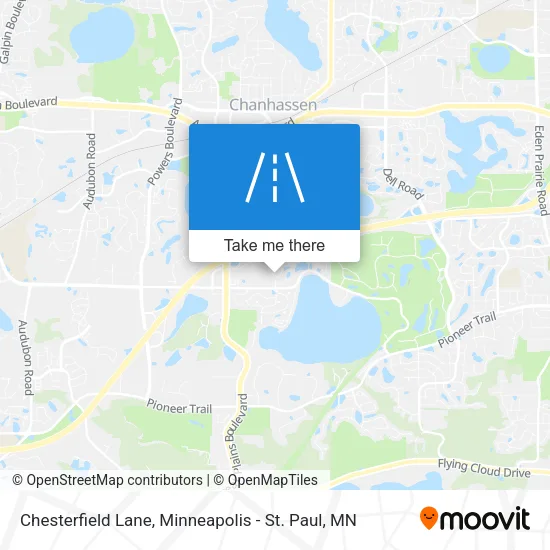Chesterfield Lane map