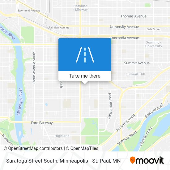 Saratoga Street South map