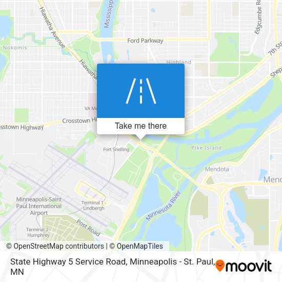 Mapa de State Highway 5 Service Road
