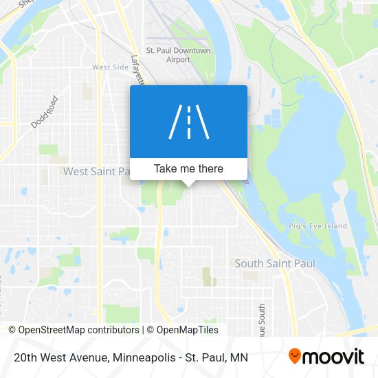 Mapa de 20th West Avenue