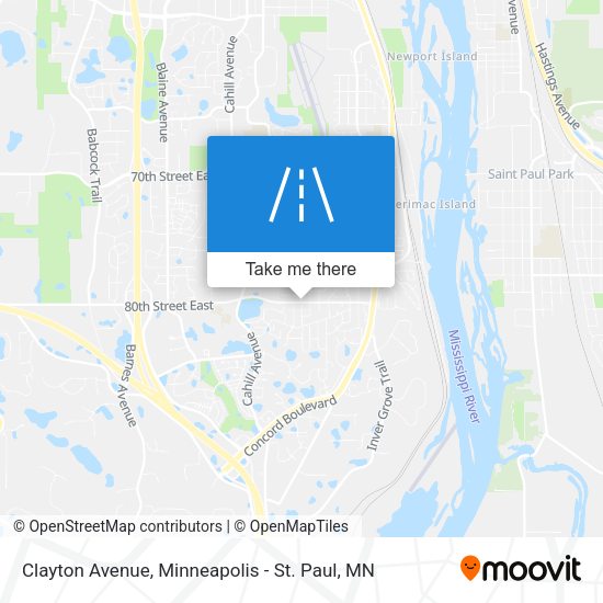 Clayton Avenue map