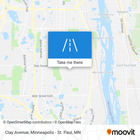 Clay Avenue map