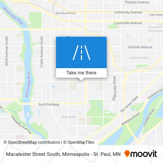Macalester Street South map