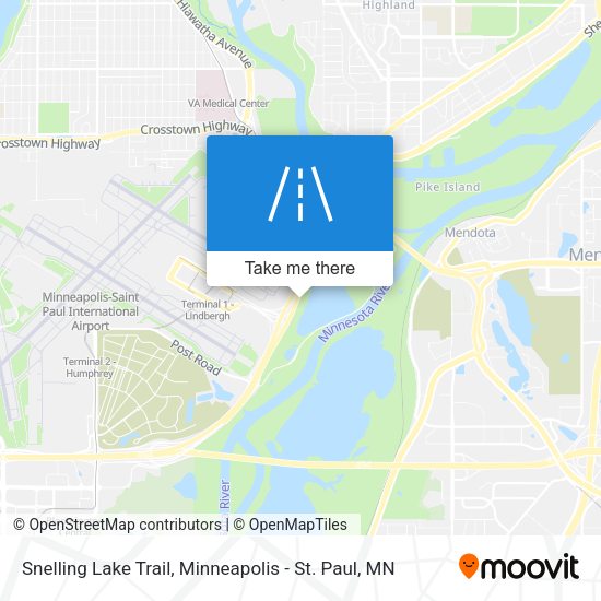 Snelling Lake Trail map
