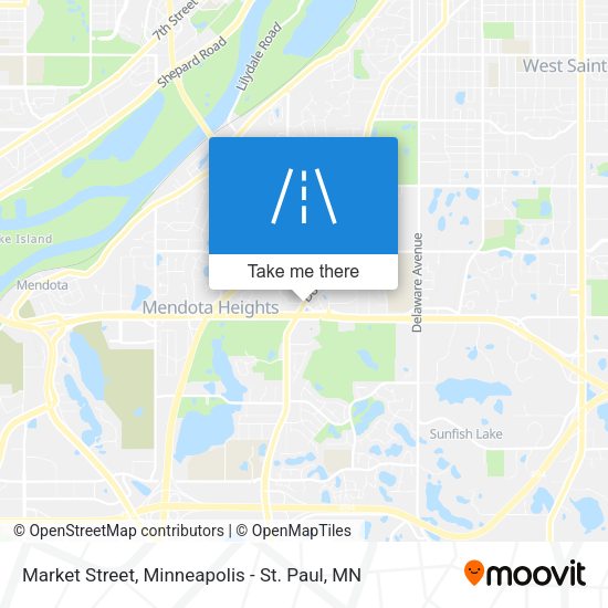 Mapa de Market Street