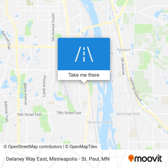 Delaney Way East map
