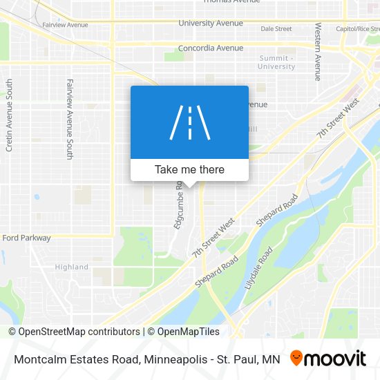 Mapa de Montcalm Estates Road