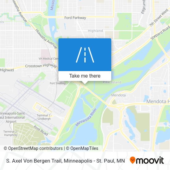 S. Axel Von Bergen Trail map