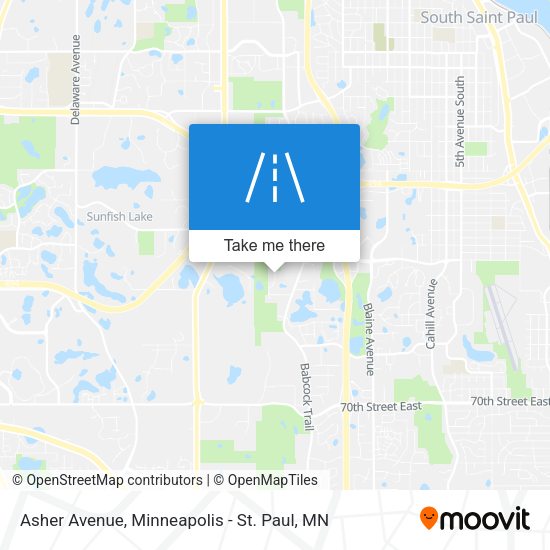 Asher Avenue map