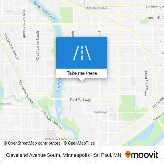 Cleveland Avenue South map