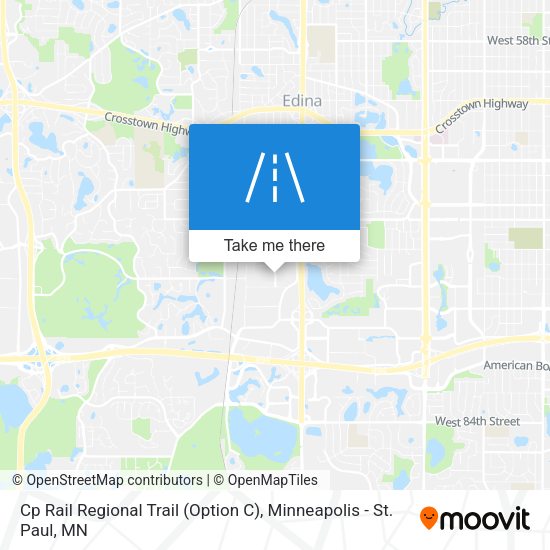 Mapa de Cp Rail Regional Trail (Option C)