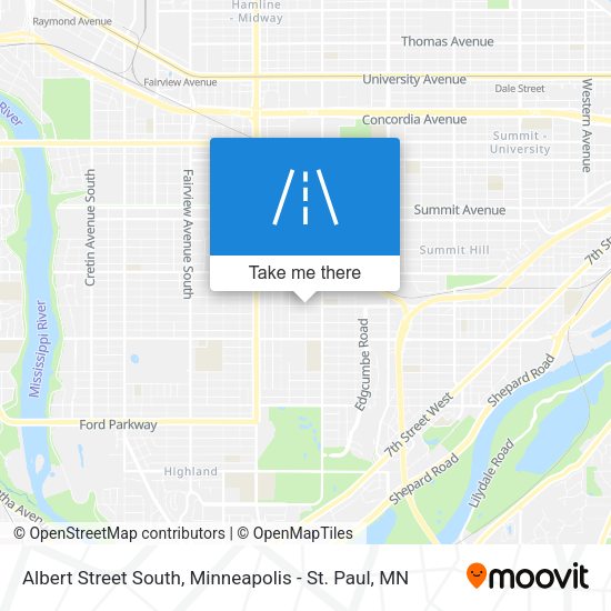 Mapa de Albert Street South