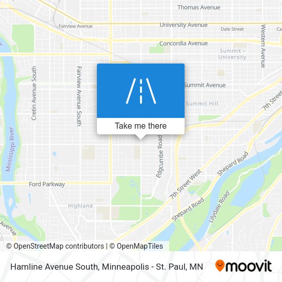 Mapa de Hamline Avenue South