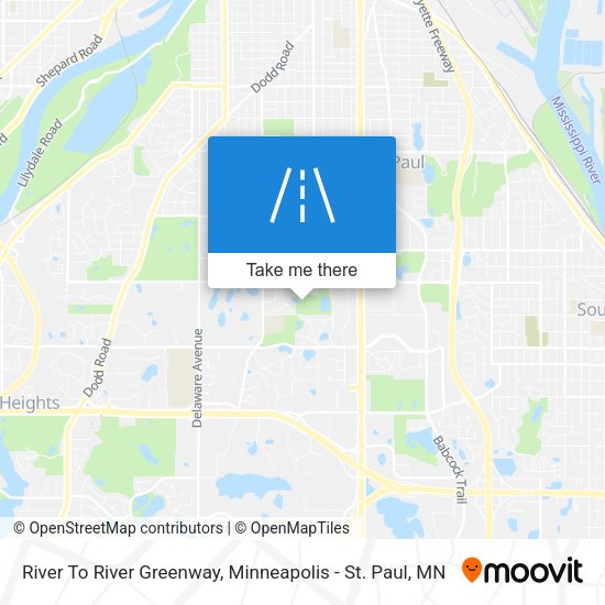 Mapa de River To River Greenway