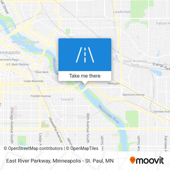 Mapa de East River Parkway