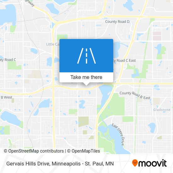 Mapa de Gervais Hills Drive