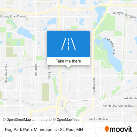 Dog Park Path map